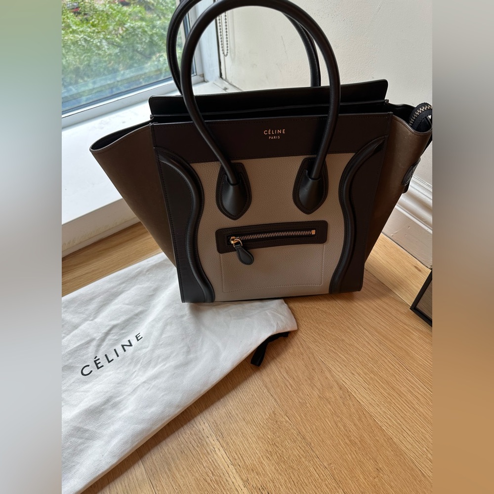 Celine Tricolor mini Luggage Tote (USED) Very good condition!!!